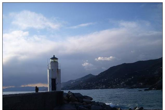 Camogli Lighthouse Italy Italiana Postcard Phare Faros Latarina - Phares