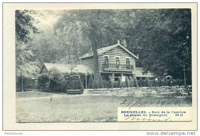 (G720) - Bruxelles - Bois De La Cambre - Le Chalet Du Rossignol + Timbre 2c Brun - Elsene - Ixelles