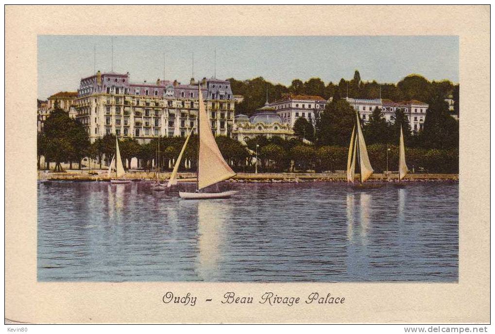 SUISSE Vaud Ouchy Beau Rivage Palace Cpa Couleur - Autres & Non Classés