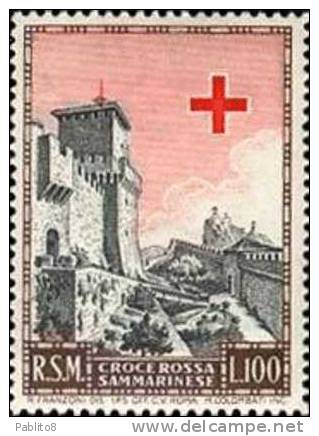 SAN MARINO 1951 PRO CROCE ROSSA L.100 MNH - Unused Stamps
