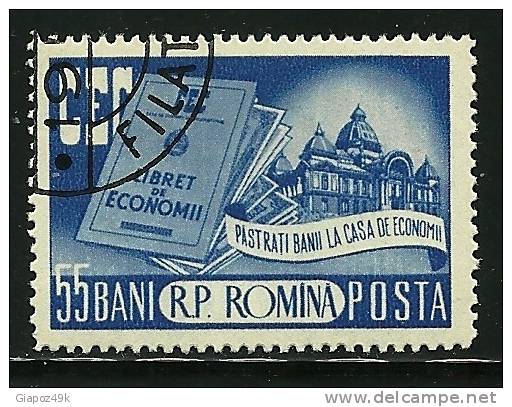 ● ROMANIA 1956 - RISPARMIO - N. 1434 Usato - Cat. ? € - Lotto N. 1073 - Usado