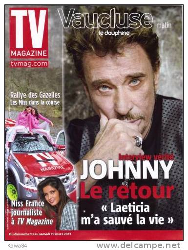 Johnny Hallyday  "  TV Magazine  " - Télévision