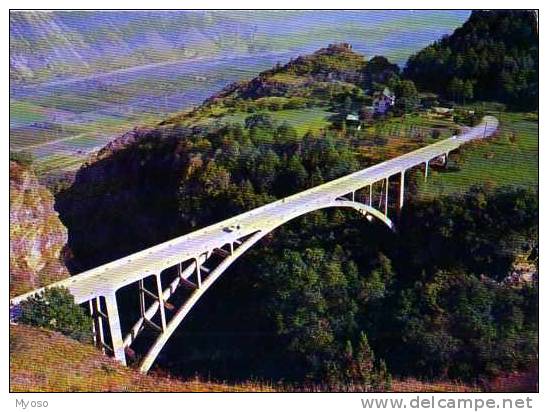 PONT DE GUEUROZ Marigny Salvan  Haut 190m, Viaduc - Salvan