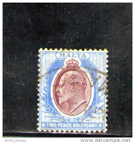 MALTA 1903-4 USED WMK CROWN CA - Malte (...-1964)