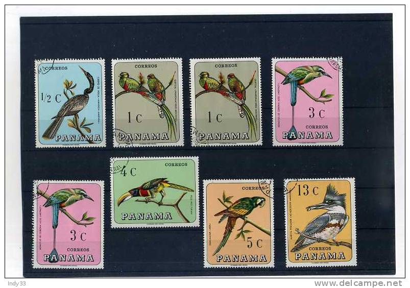 - PANAMA . TIMBRES SUR LES OISEAUX . OBLITERES - Collections, Lots & Series