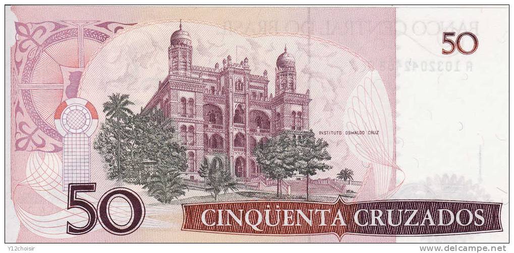 BILLET 50 CRUZEIRO BRESIL PORTUGAIS PORTUGAL BRASILIA AMERIQUE DU SUD - Brasilien