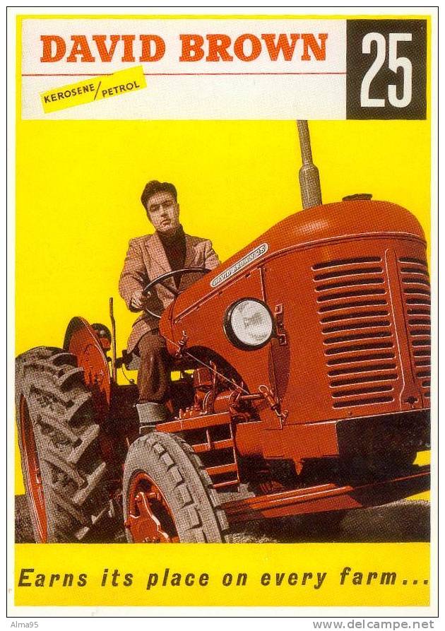 CPM - PUBLICITE - TRACTEUR - MATERIEL AGRICOLE - N°44 - DAVID BROWN 25 - Tracteurs