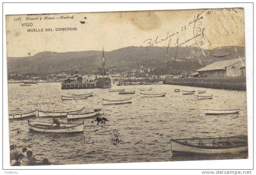 ESPAGNE VIGO Muelle Del Comercio 1907 - Pontevedra