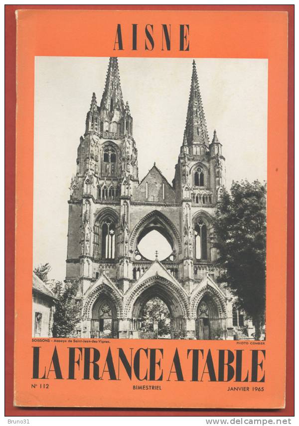 02 - AISNE - Revue LA FRANCE A TABLE N° 106 JANVIER 1964 ; Recettes , Photos . - Picardie - Nord-Pas-de-Calais