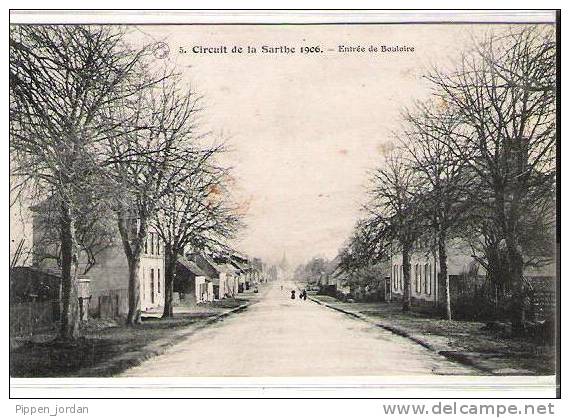 72 CIRCUIT DE LA SARTHE 1906 - BOULOIRE - Entrée - N. 5 *  Belle CPA Animée - Bouloire