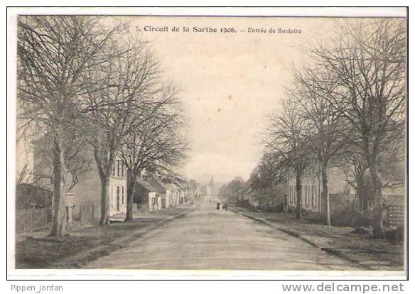 72 CIRCUIT DE LA SARTHE 1906 - BOULOIRE - Entrée - N. 5 *  Belle CPA Animée - Bouloire