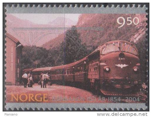 PIA - NOR - 2004 - 150° Delle Ferrovie Norvegesi  - (Yv 1449-52) - Ungebraucht