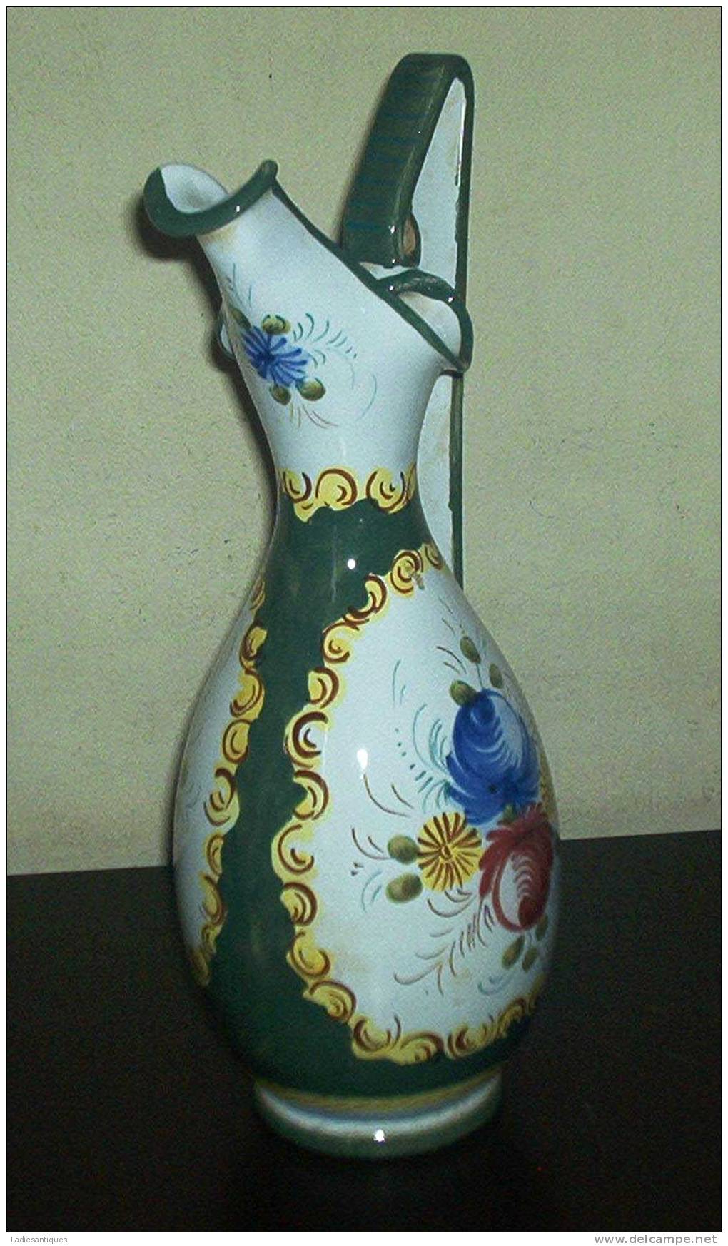 Deruta Veneziano Green Vase - Vaas - CR271 - Deruta (ITA)