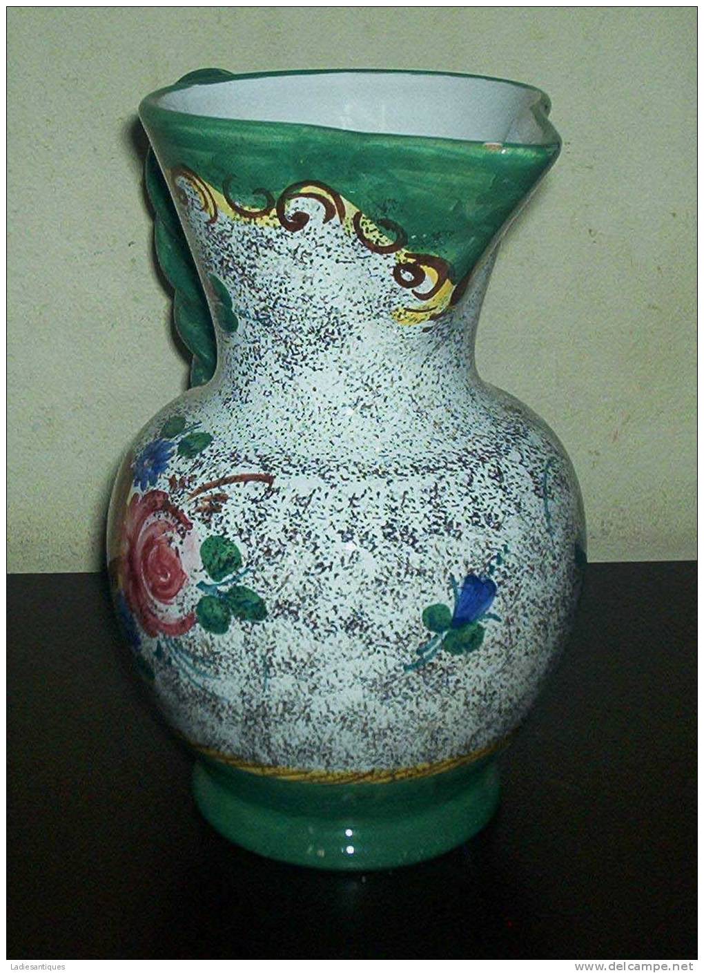 Deruta Veneziano Green Vase - Vaas - CR270 - Deruta (ITA)