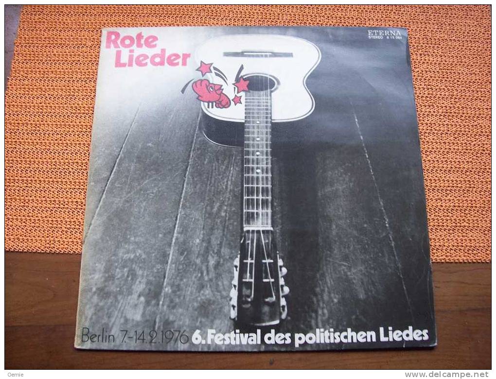 ROTE  LIEDER  °  BERLIN  7 / 14 2 / 1976  °  6 FESTIVAL  DES POLITISCHEN  LIEDES - Autres - Musique Allemande