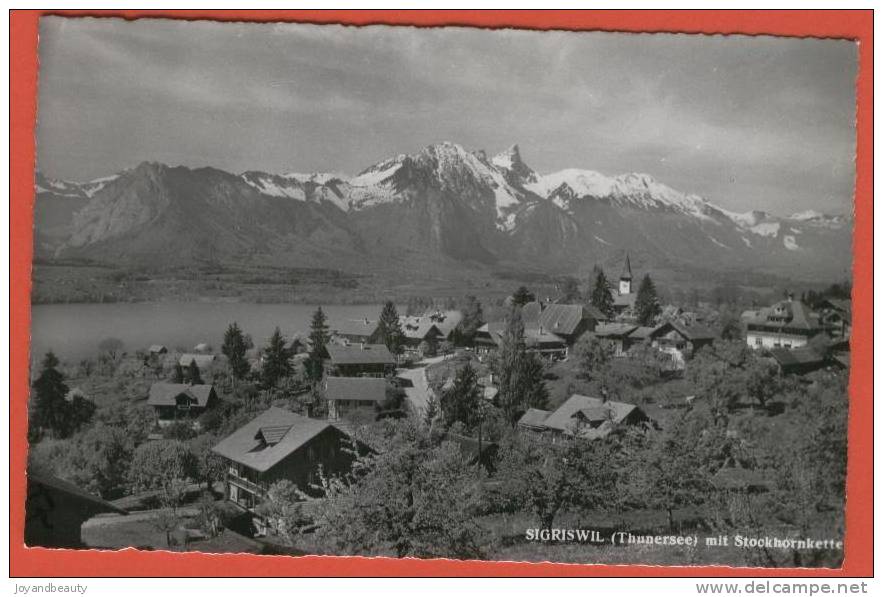 E159, Sigriswil , Thunersee , Mit Stockhornkette , 3046 ,  Circulée 1949 - Sigriswil