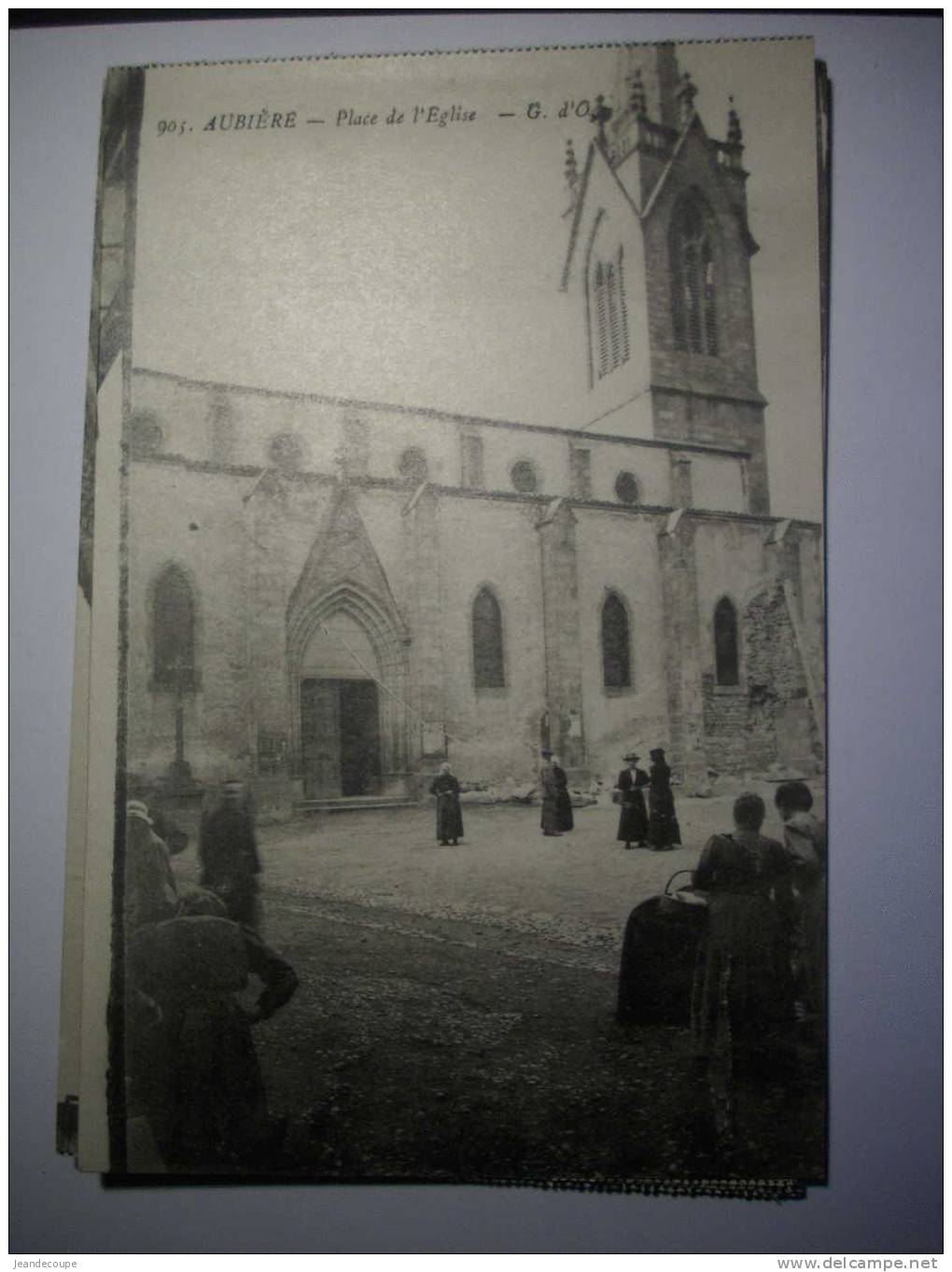 - CPA  - Puy De Dôme - Aubière - Place De L' église  - G D´ O -  N°905 - Animée - - Aubiere