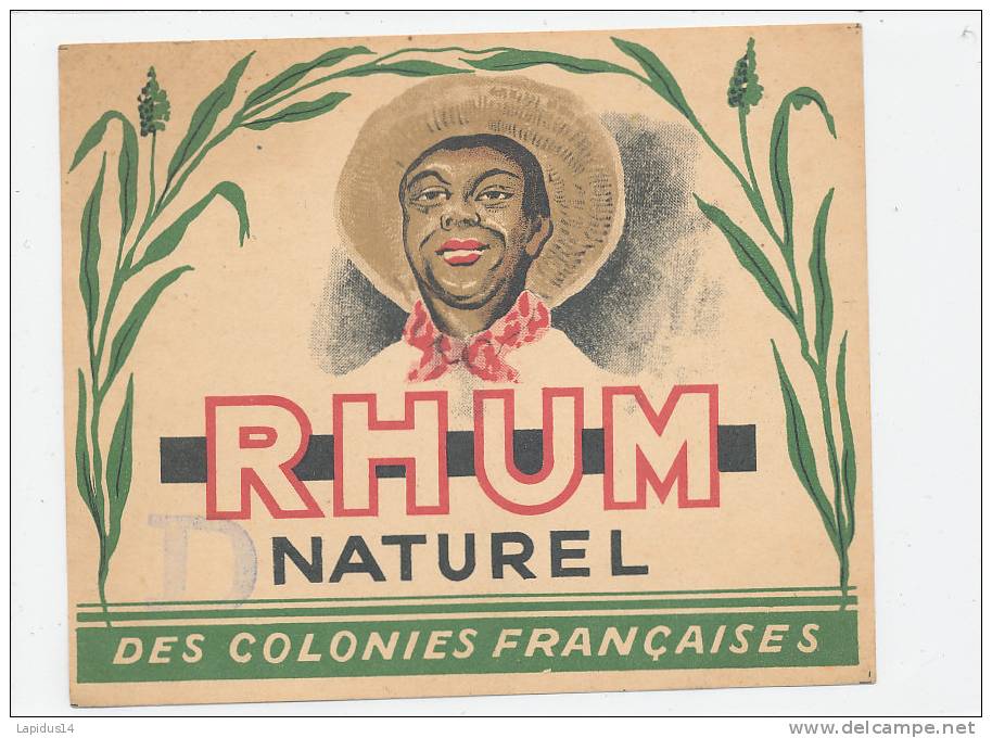 888/ETIQUETTE   RHUM  DES COLONIES FRANCAISES - Rhum