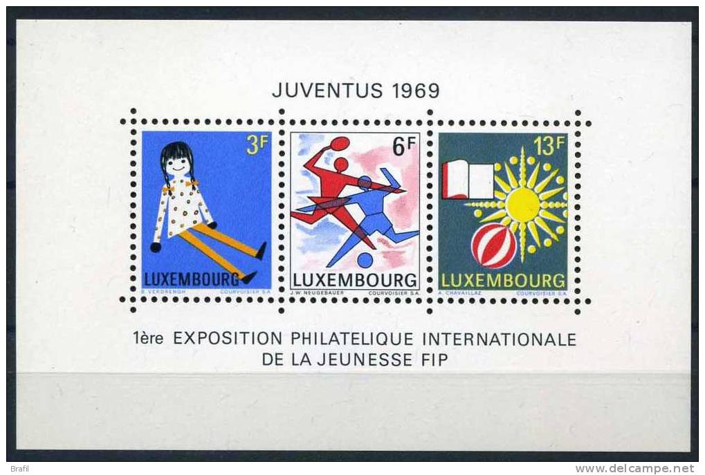 1969 Lussemburgo, Juventus 1969 , Serie Completa Nuova (**) - Nuovi