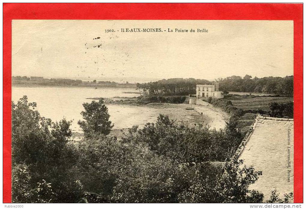 ILE AUX MOINES 1923 LA POINTE DU BRILIC CARTE EN BON ETAT - Ile Aux Moines