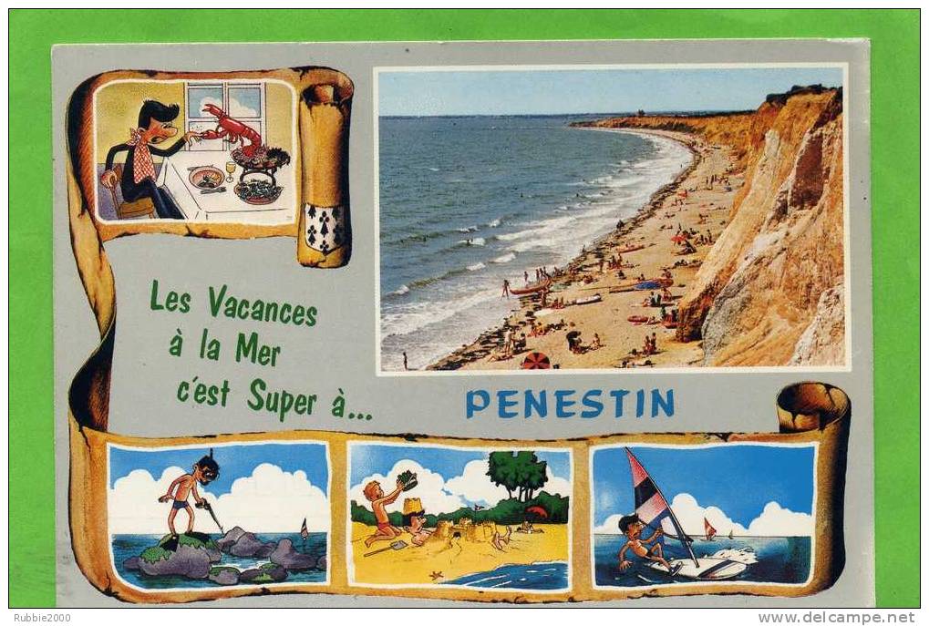 PENESTIN 1986 PLAGE DE LA MINE D OR CARTE EN BON ETAT - Pénestin