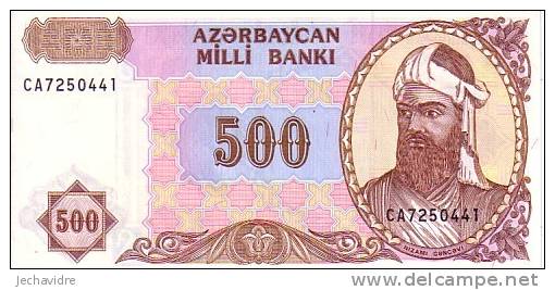 AZERBAIDJAN   500 Manat  Non Daté (1993)   Pick 19b     ***** BILLET  NEUF ***** - Azerbaïdjan