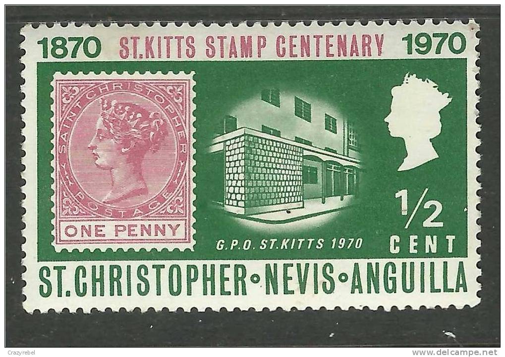 ST CHRISTOPHER NEVIS ANGUILLA 1970 1/2ct MM STAMP SG 229 (736) - St.Christopher-Nevis-Anguilla (...-1980)