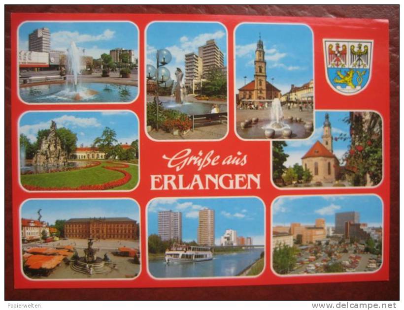 Erlangen - Mehrbildkarte - Erlangen