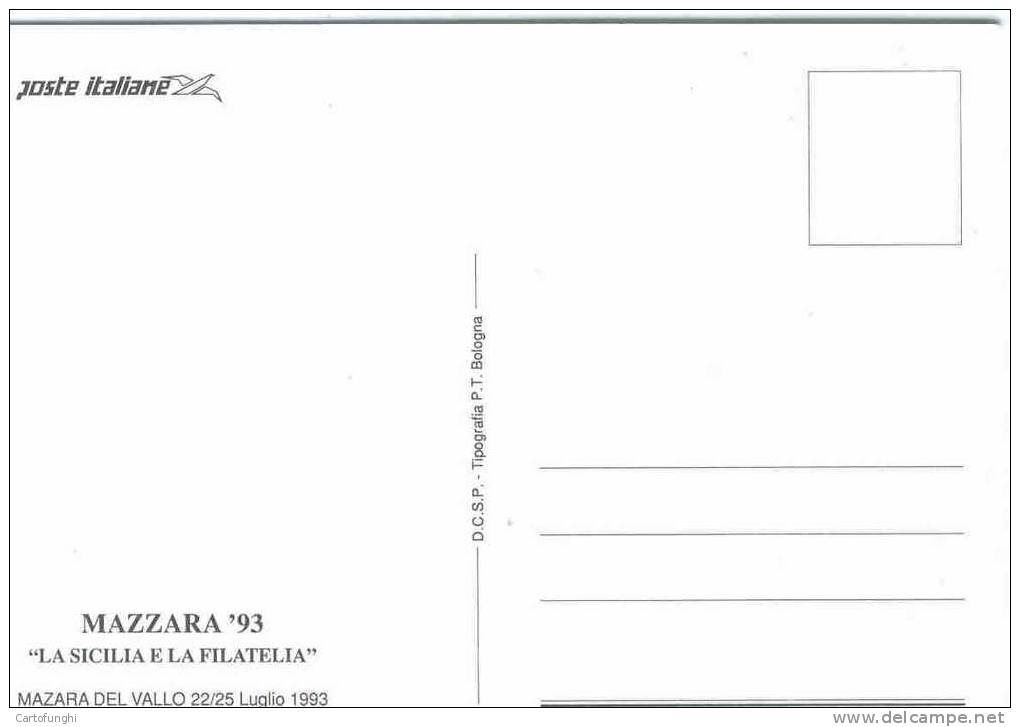 S MAZARA DEL VALLO - 22 25 LUGLIO1993 MAZZARA'93 &ldquo; LA SICILIA E LA FILATELIA&rdquo; - Mazara Del Vallo