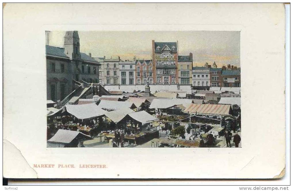 LEICESTER - THE MARKET PLACE 1908  Le132 - Leicester
