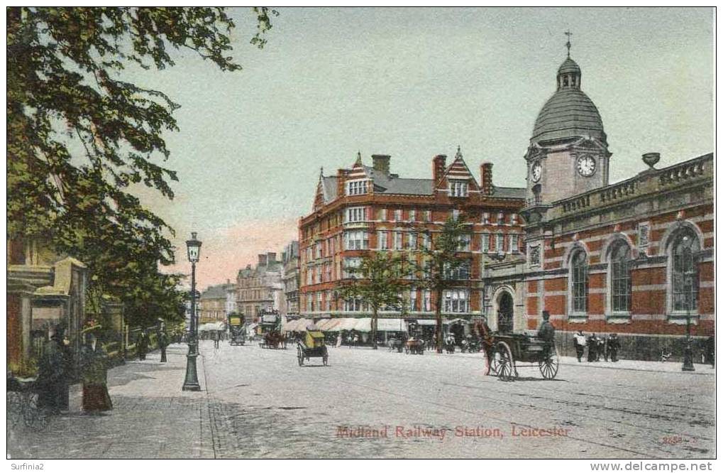 LEICESTER - MIDLAND RAILWAY STATION 1904  Le136 - Leicester