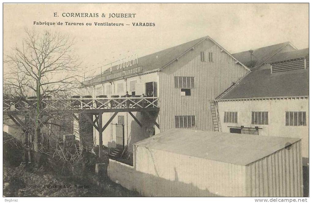 VARADES       FABRIQUE DE TARARES    CORMERAIS   JOUBERT    INDUSTRIE - Varades