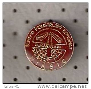 A3 Forest Company Niksic Montenegro Old Enamel Pin - Other & Unclassified