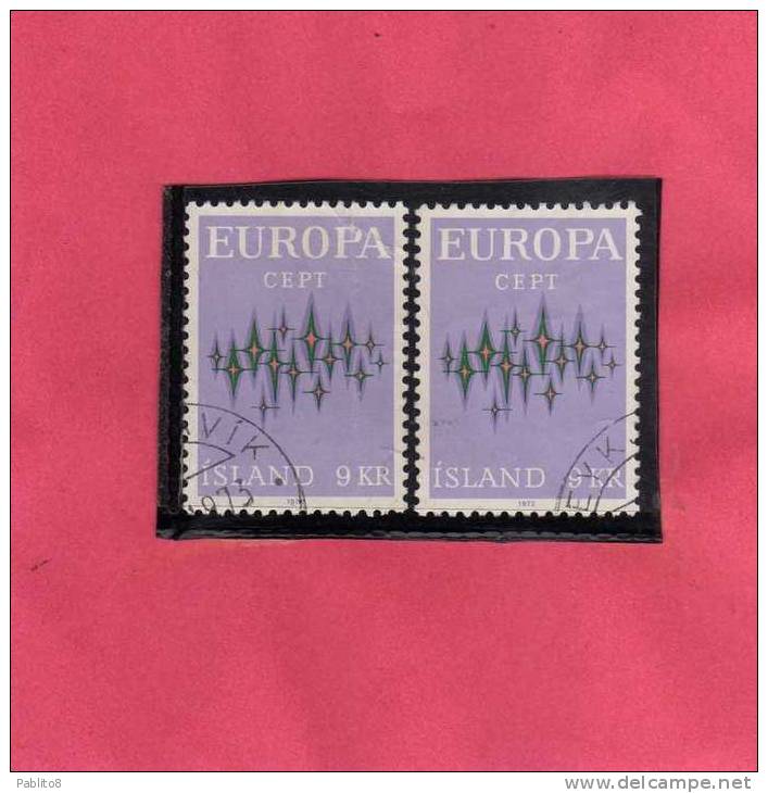 ISLANDA - ICELAND - ISLANDE 1972 EUROPA USED - Used Stamps
