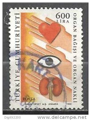 1 W Valeur Oblitérée,used - TURQUIE - TURKIYE * 1988 - N° 1064-29 - Used Stamps
