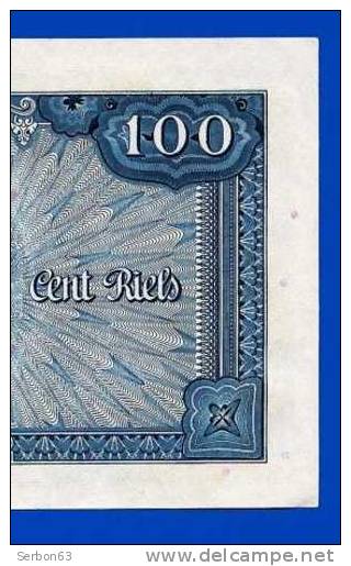 MONNAIE BILLET CAMBODGE ASIE DU SUD-EST 100 RIELS N° 999445 BANQUE NATIONALE DU CAMBODGE