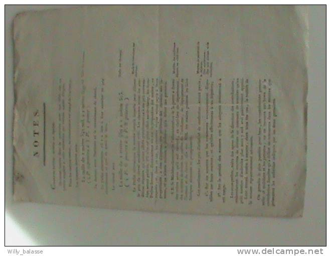 Belgique Vieux Papiers 1813 Imprimé Concernant Les Critères Des Chasseurs Habillés, Montés Et équipés. (recrutement .... - Non Classés