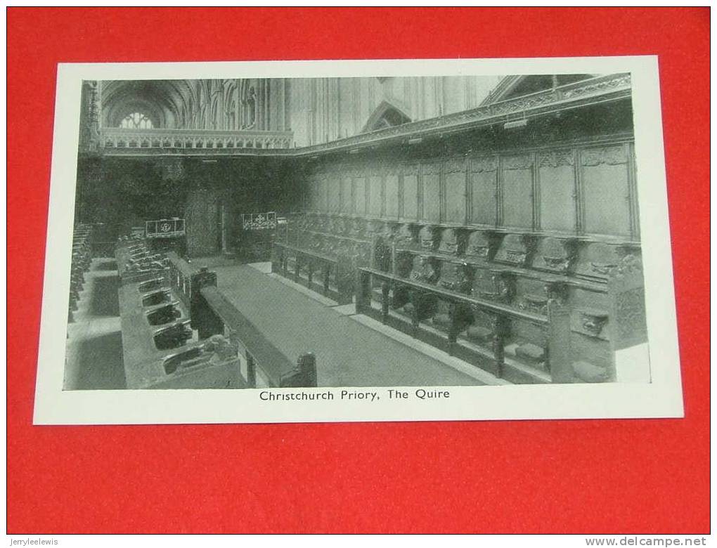 Christchurch Priory  -  The Quire -  (2 Scans ) - Other & Unclassified