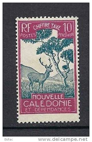 T 29  (*)   Y&T   (timbre Taxe Animal Cerf & Arbre Niaouli)  « Nlle Calédonie »  35/02 - Portomarken