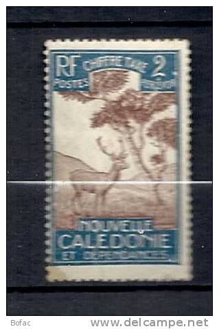 T 26  (*)   Y&T   (timbre Taxe Animal Cerf & Arbre Niaouli)  « Nlle Calédonie »  35/02 - Portomarken