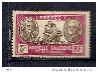 158    (*)  Y&T  (Bougainville & Jean François De Galoup Comte De La Pérouse Voilier)  « Nlle Calédonie » 35/01 - Ungebraucht