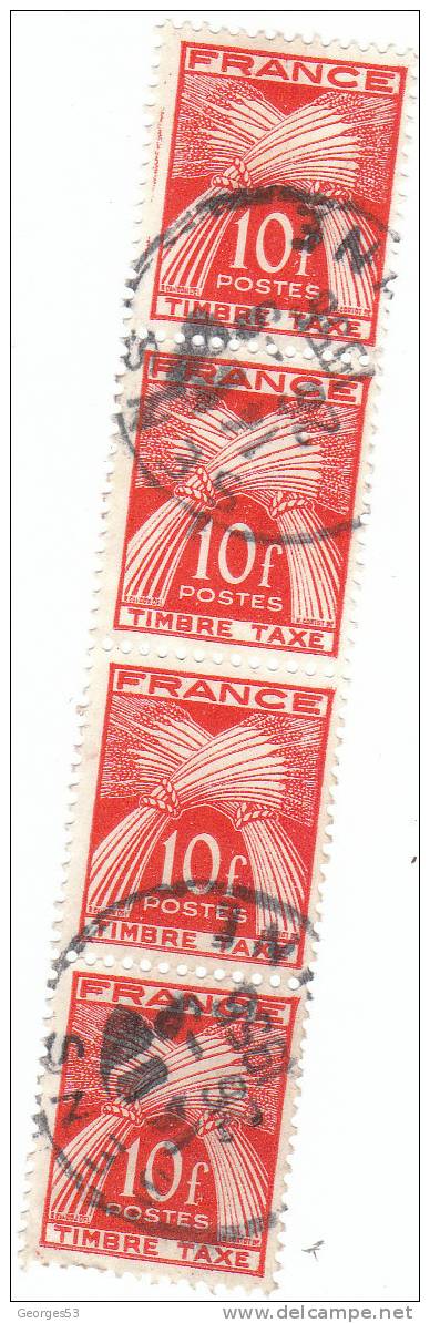 France TAXE  N° 86  OBLI. .   B4 - Used