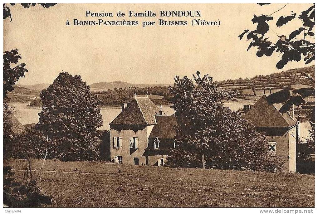 12paK    58 BONIN PANECIERES PAR BLISMES PENSION DE FAMILLE BONDOUX - Autres & Non Classés