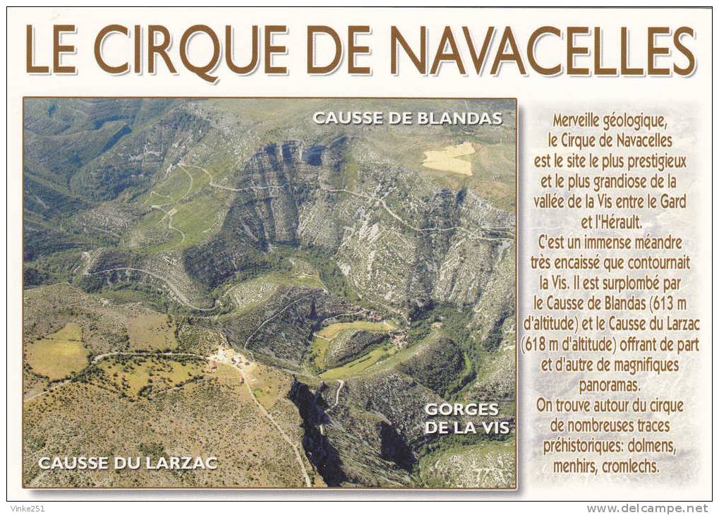 Cirque De Navacelles Causse De Blandas Gorges De La Vie Causse Du Larzac - Autres & Non Classés