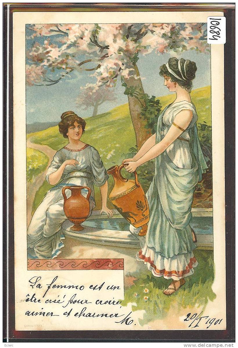 STYLE GREC - FEMMES A LA FONTAINE  - TB - Ante 1900