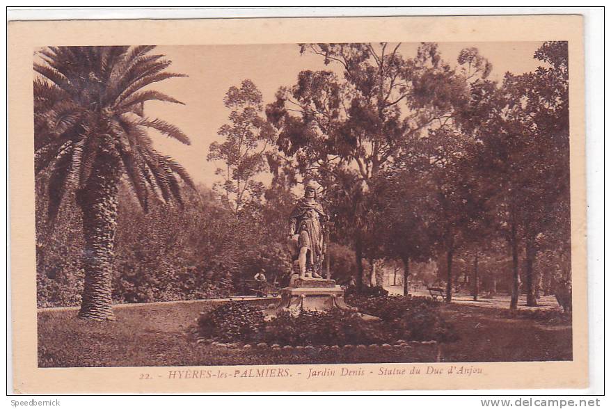 17770 Hyeres Les Palmiers, Jardin Denis, Statue Duc D'anjou . 22 - Hyeres