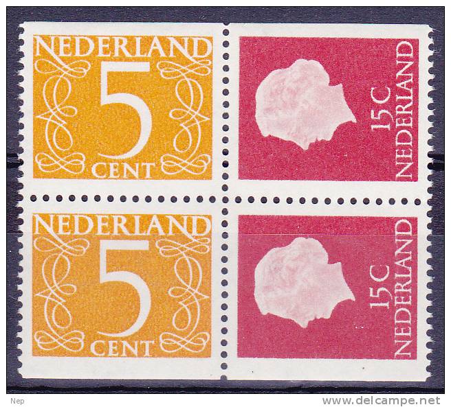 NEDERLAND - NVPH - 1964 - PB 2 Nr 12 + 6 - MNH** - Carnets Et Roulettes