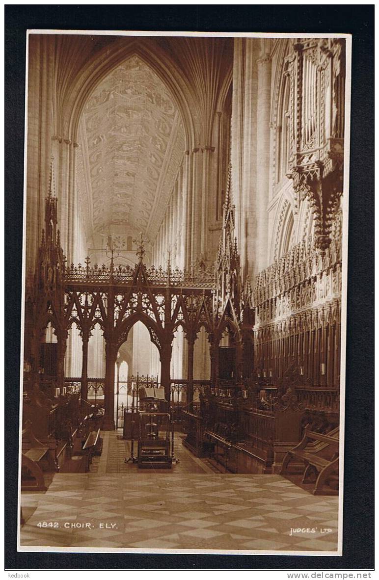 RB 686 - Judges Real Photo Postcard The Choir Ely Cathedral Cambridgeshire - Ely