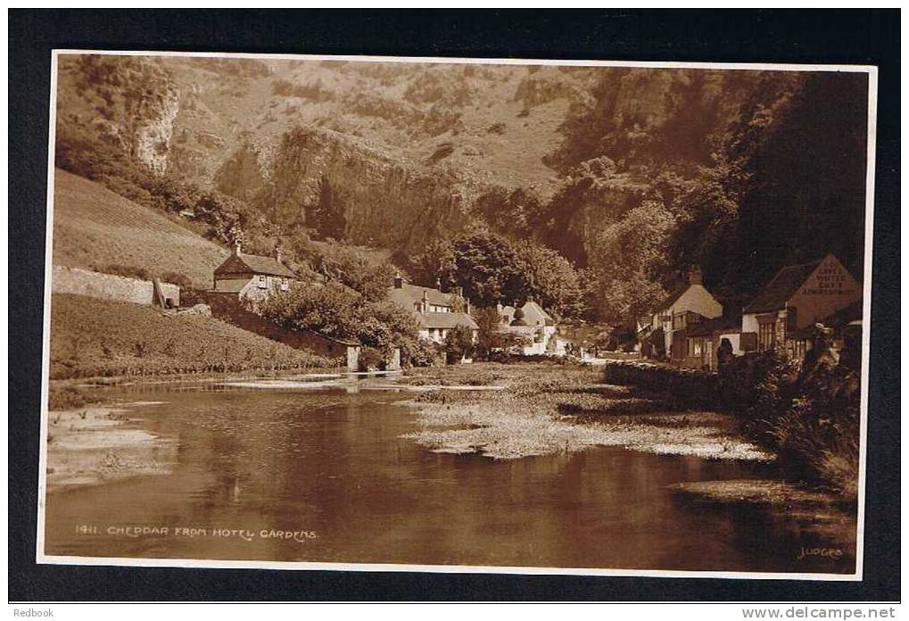 RB 686 - Judges Real Photo Postcard Cheddar From Hotel Gardens Somerset - Cheddar