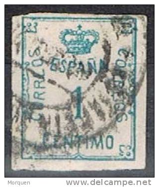 España, 1 Centimo Verde Papel Blanco, Edifil Num 291a º - Usados